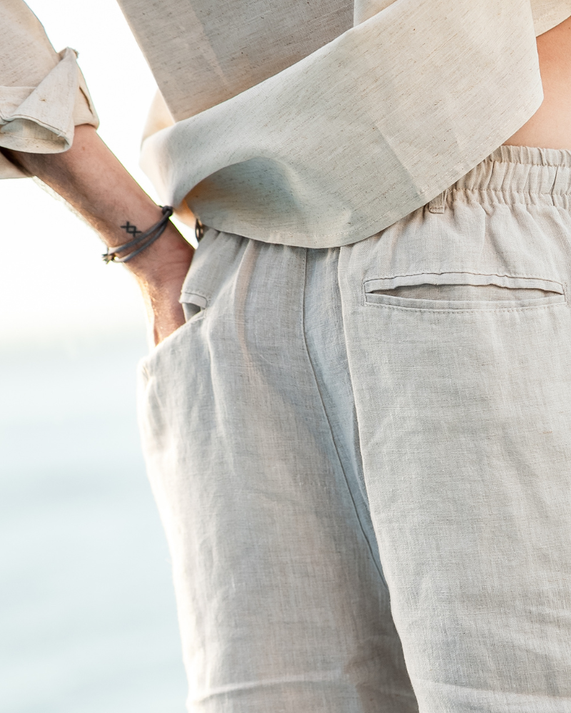 Linen Summer Shorts in Classic Fit