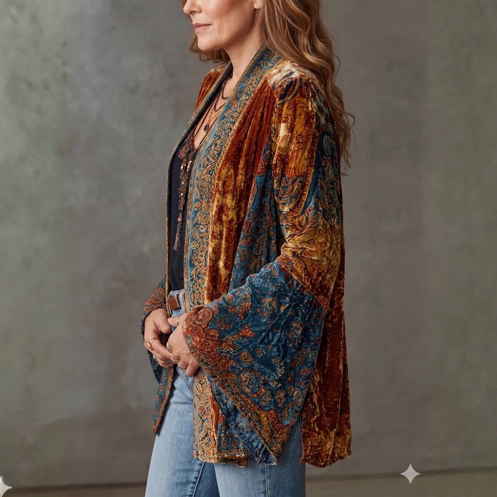 Solara Bohemian Jacket in Earth Tones