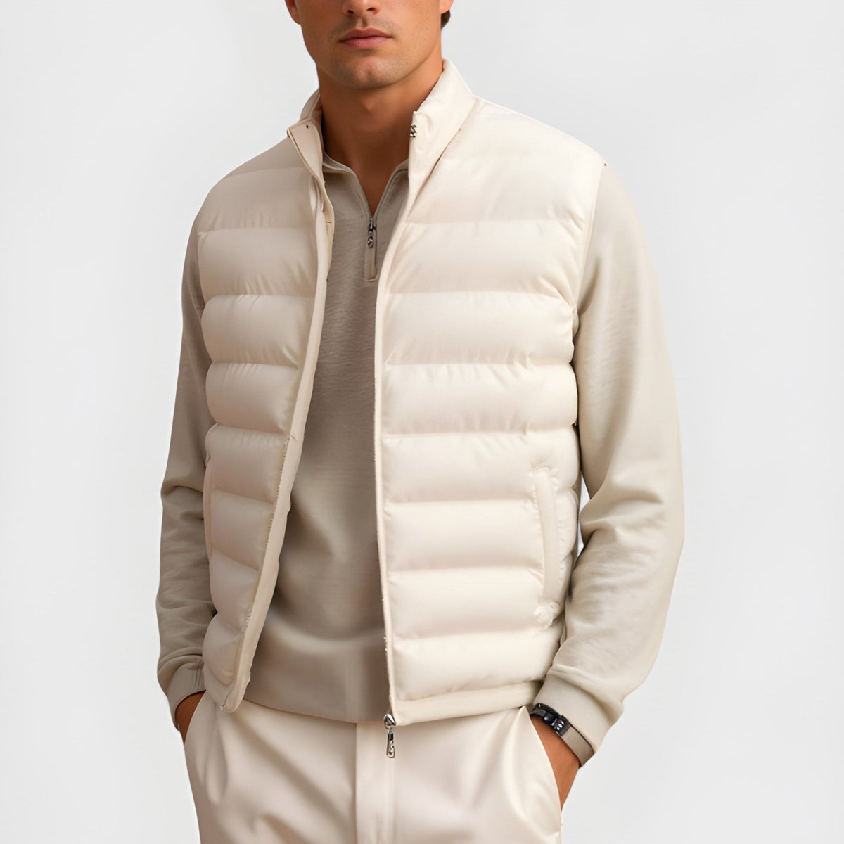 Elegant Down-Filled Adult Sleeping Bag and Blanket