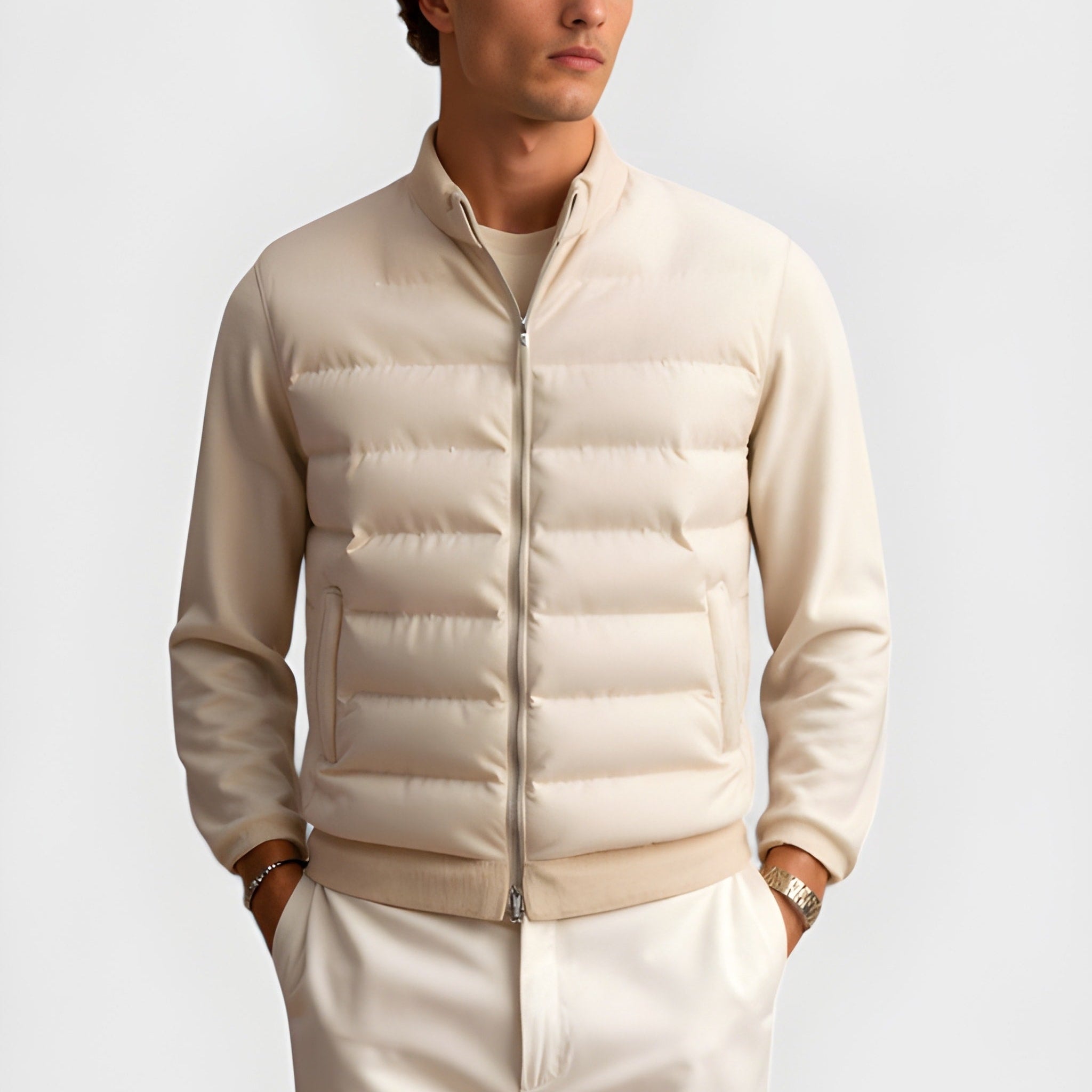 Elegant Down-Filled Adult Sleeping Bag and Blanket