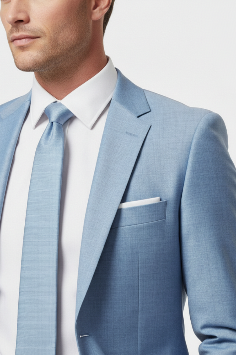 Tailored Summer Suit in Classic Navy