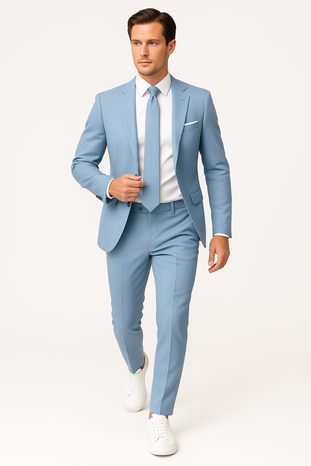 Tailored Summer Suit in Classic Navy