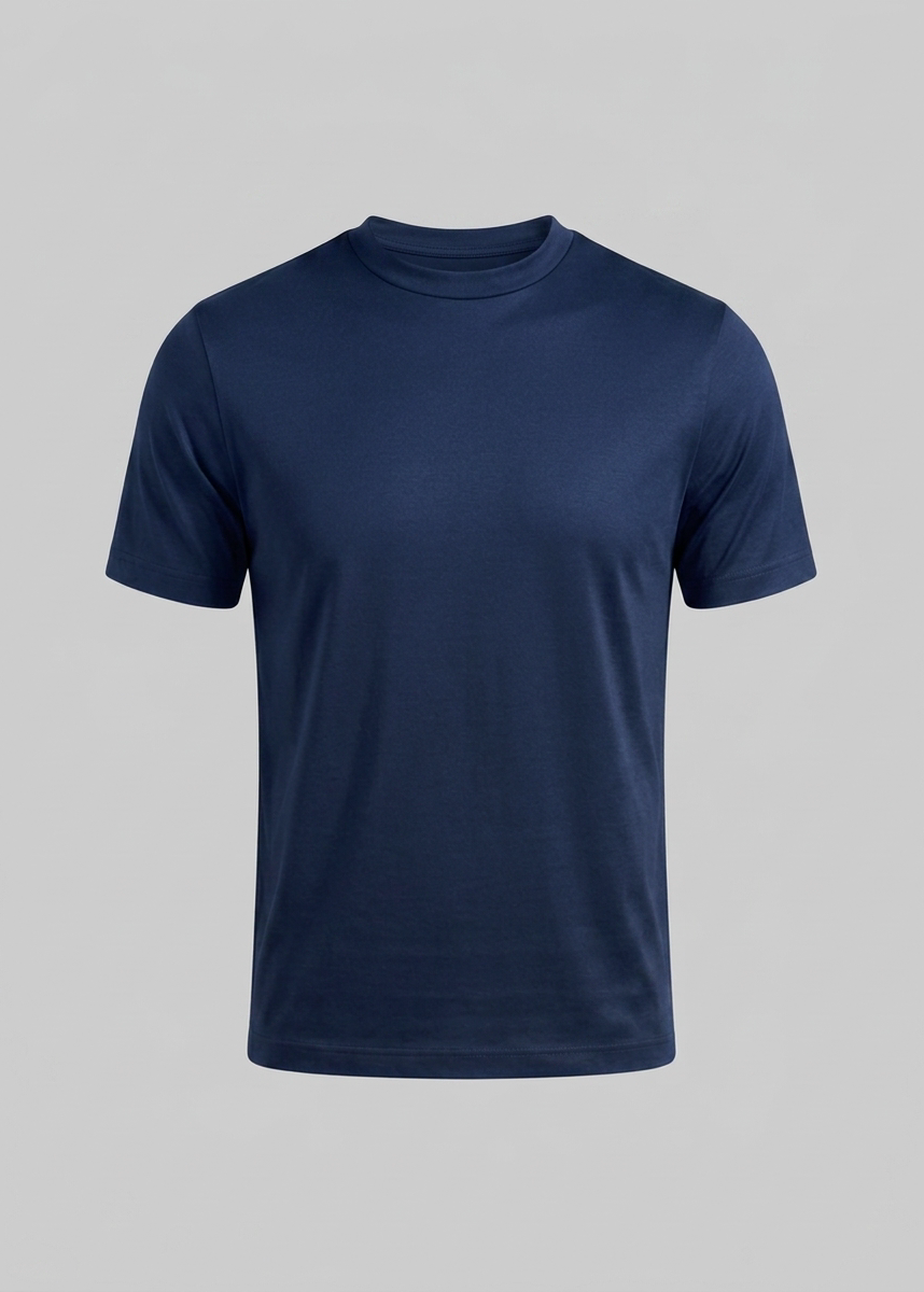Refined Slim Fit Crewneck Tee in Charcoal