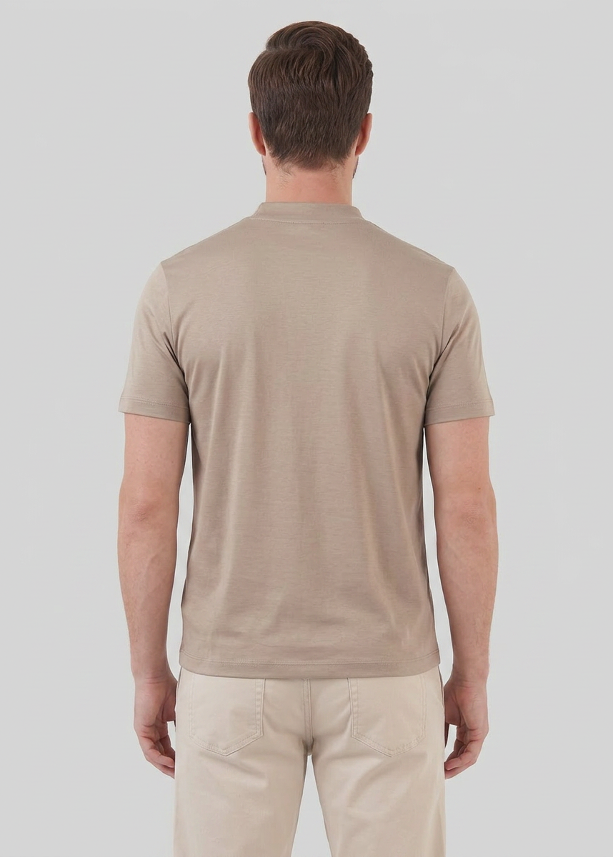 Refined Slim Fit Crewneck Tee in Charcoal