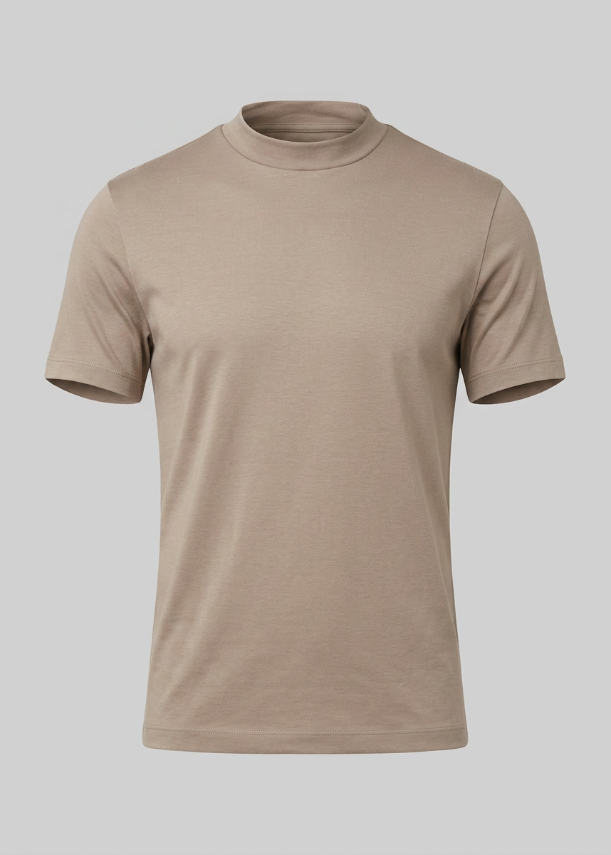 Refined Slim Fit Crewneck Tee in Charcoal
