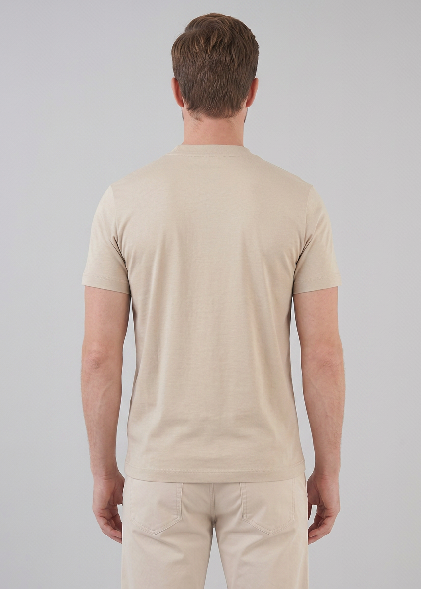 Refined Slim Fit Crewneck Tee in Charcoal