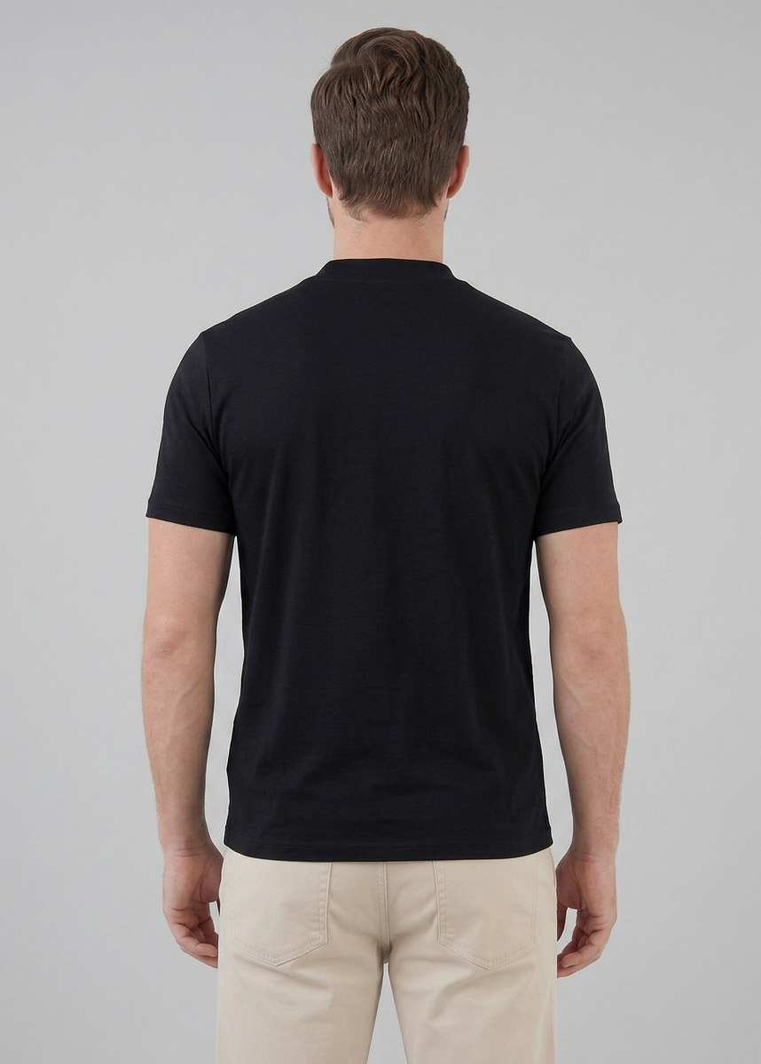 Refined Slim Fit Crewneck Tee in Charcoal