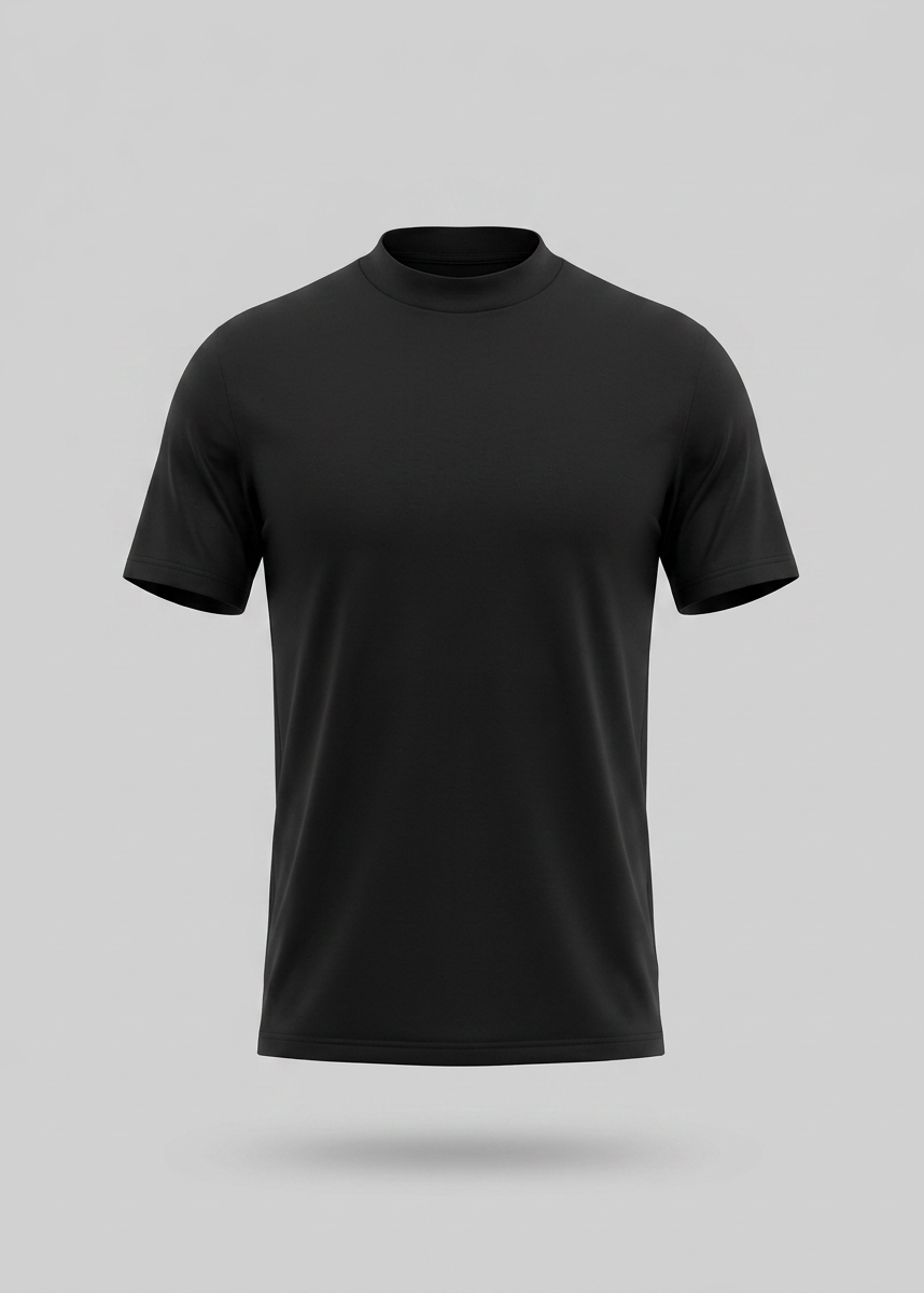 Refined Slim Fit Crewneck Tee in Charcoal
