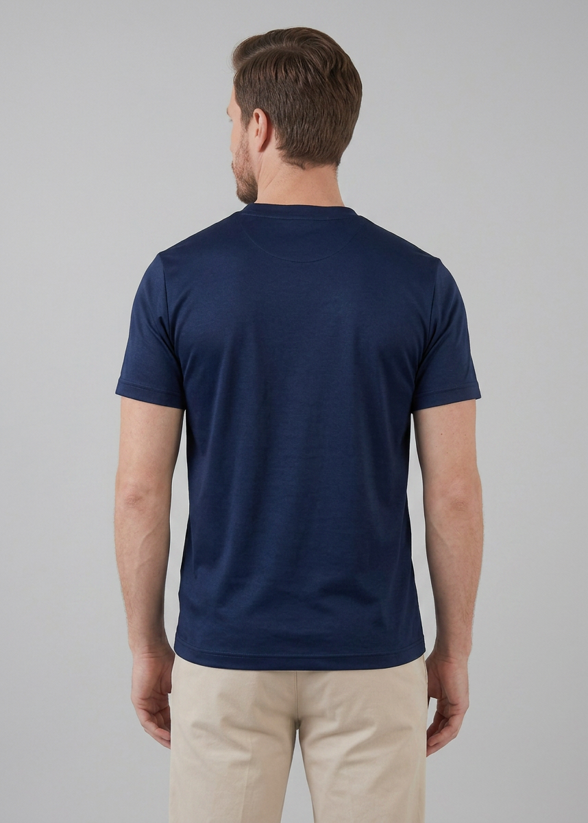 Refined Slim Fit Crewneck Tee in Charcoal