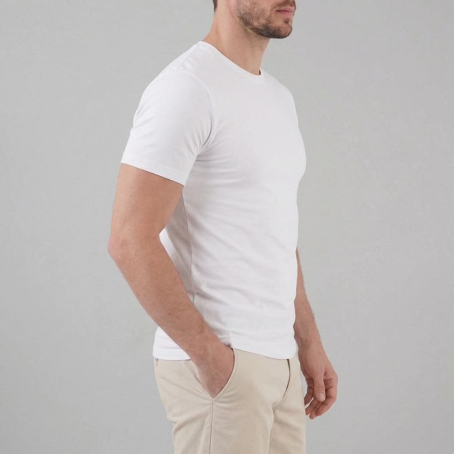 Refined Slim Fit T-Shirt in Classic White