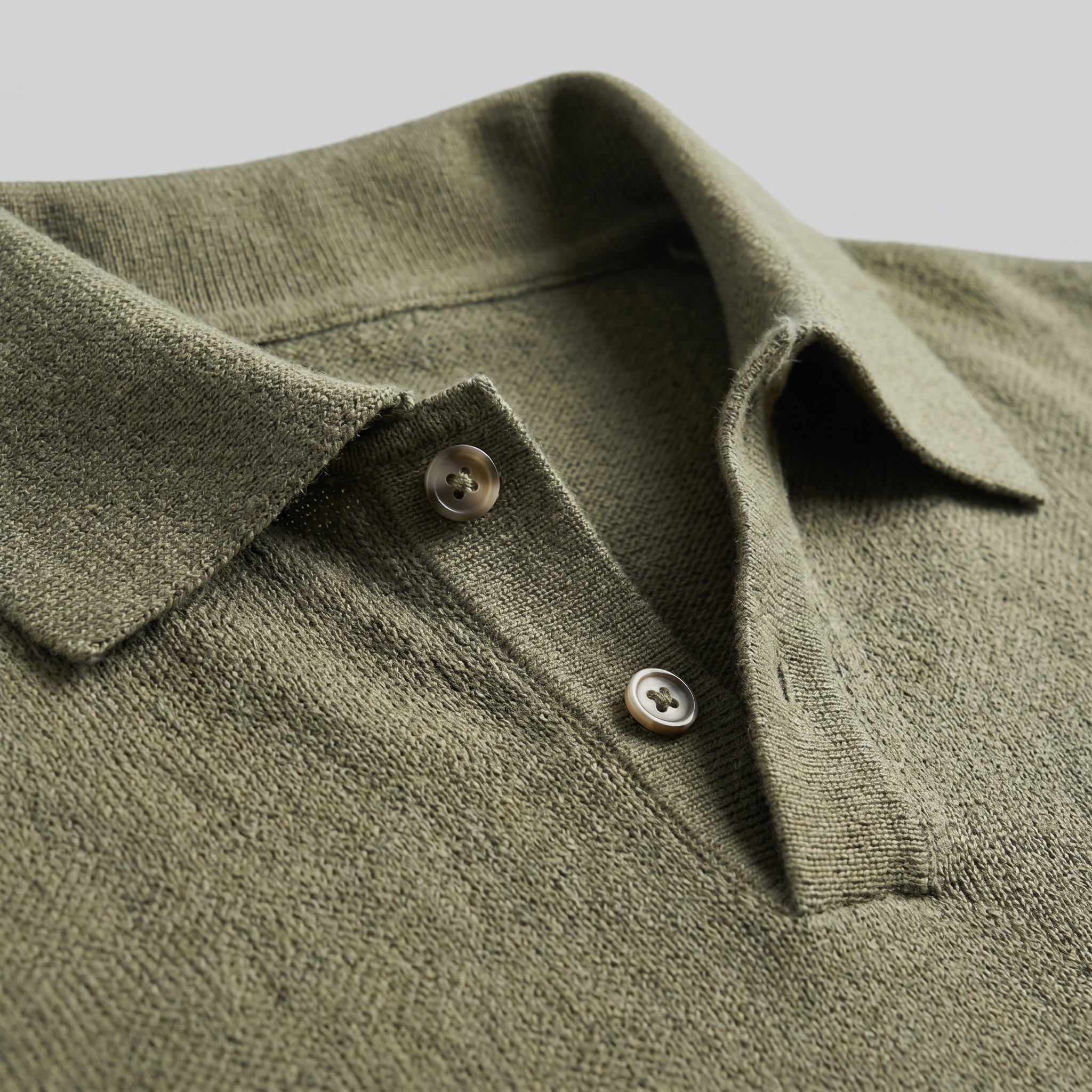 Timeless Lightweight V-Neck Polo in Classic Navy