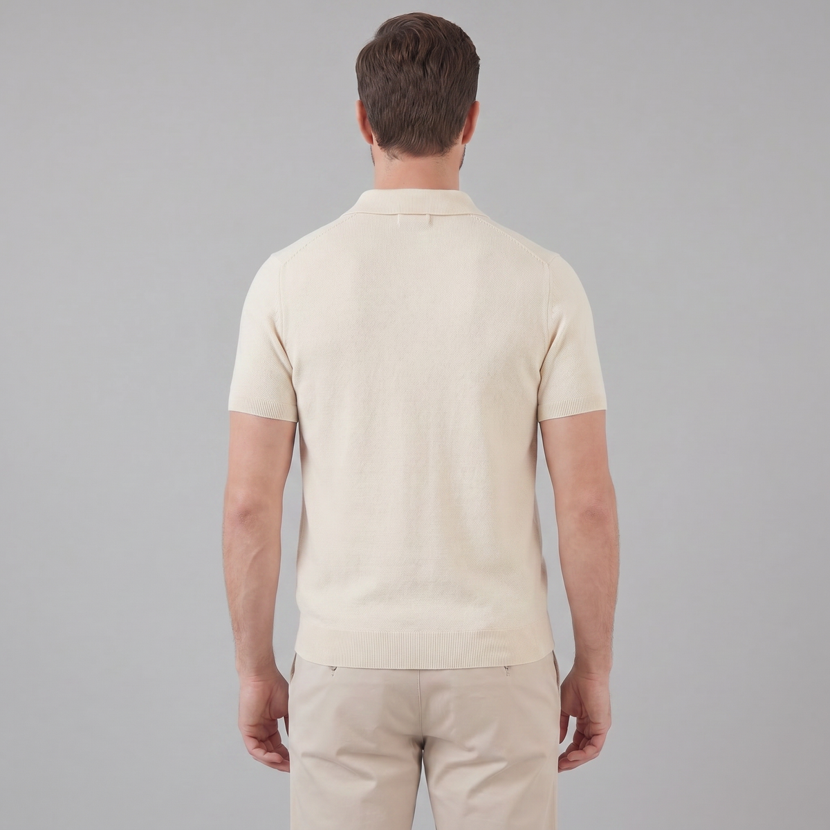 Refined Summer V-Neck Polo in Soft Cotton