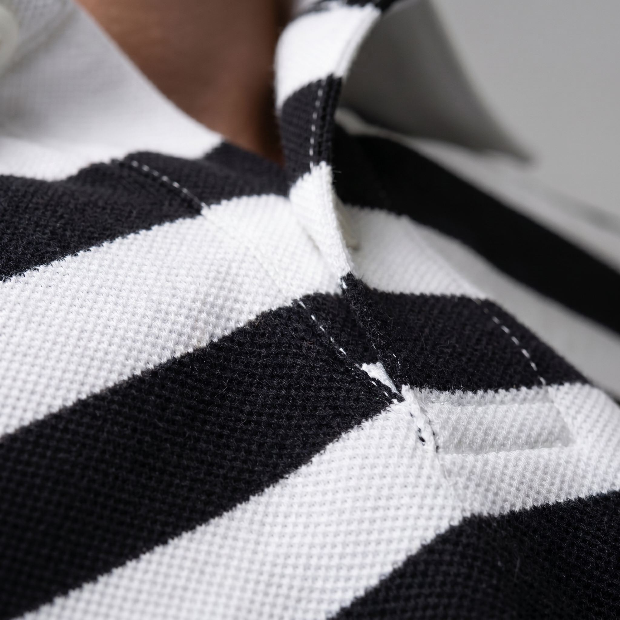 Refined Striped Short-Sleeve Polo
