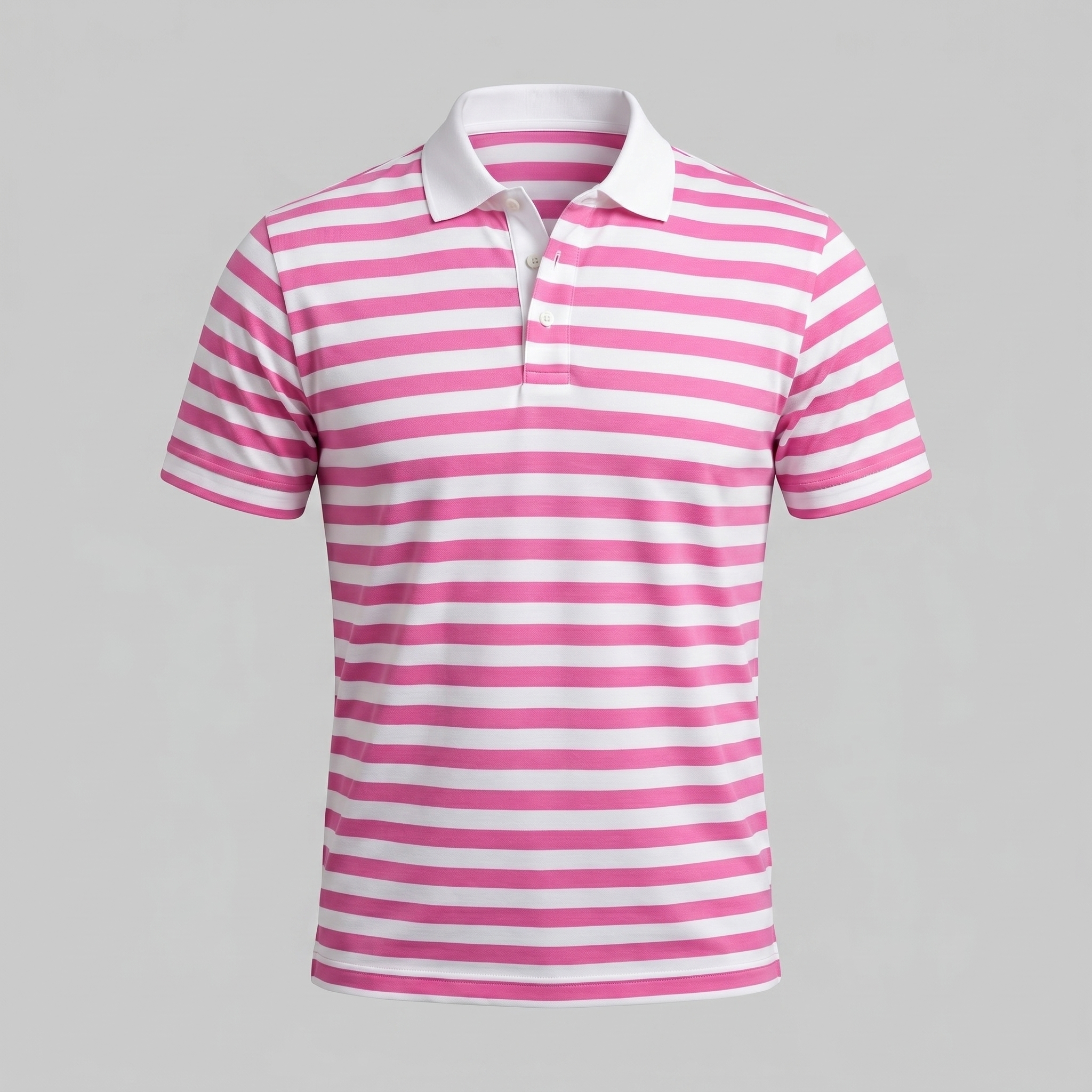 Refined Striped Short-Sleeve Polo