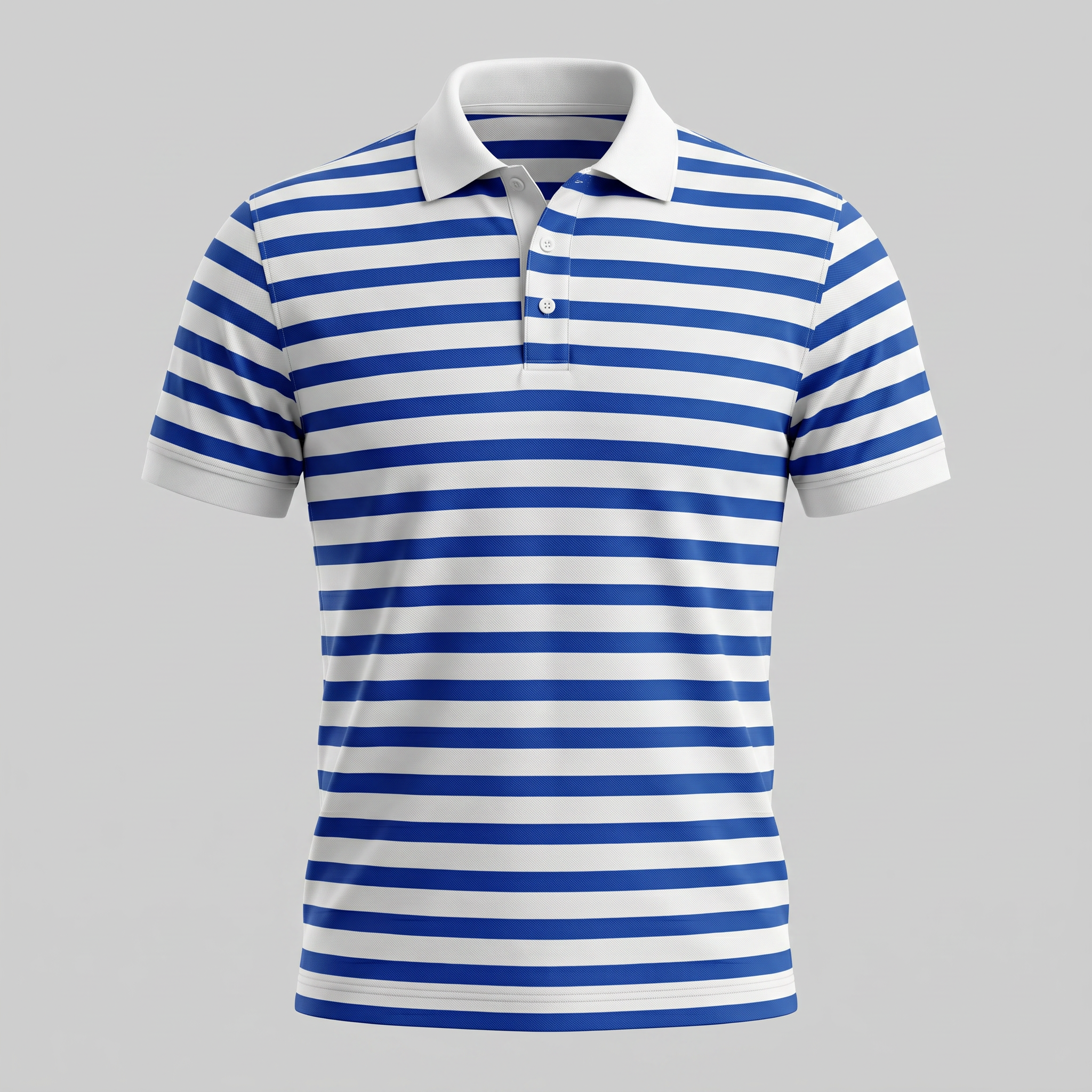 Refined Striped Short-Sleeve Polo