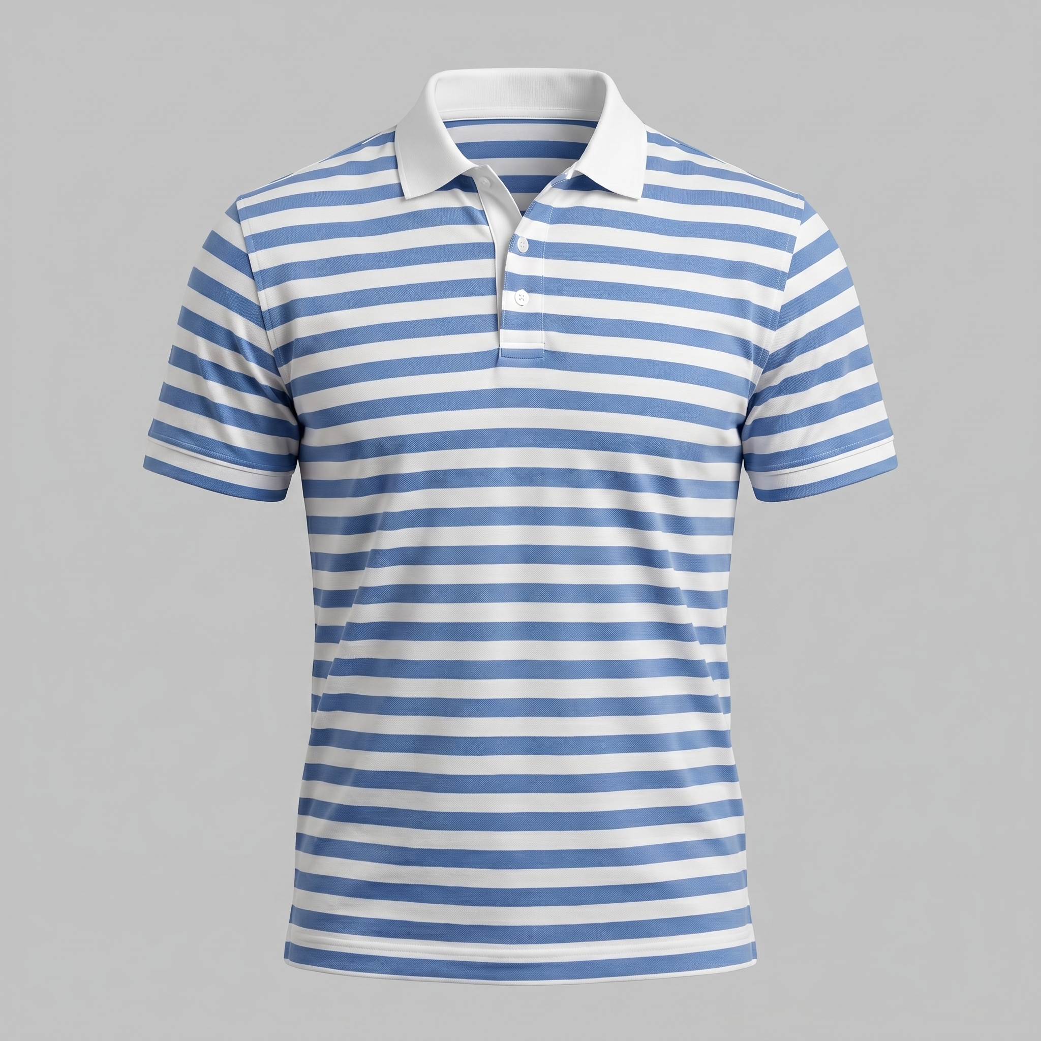 Refined Striped Short-Sleeve Polo