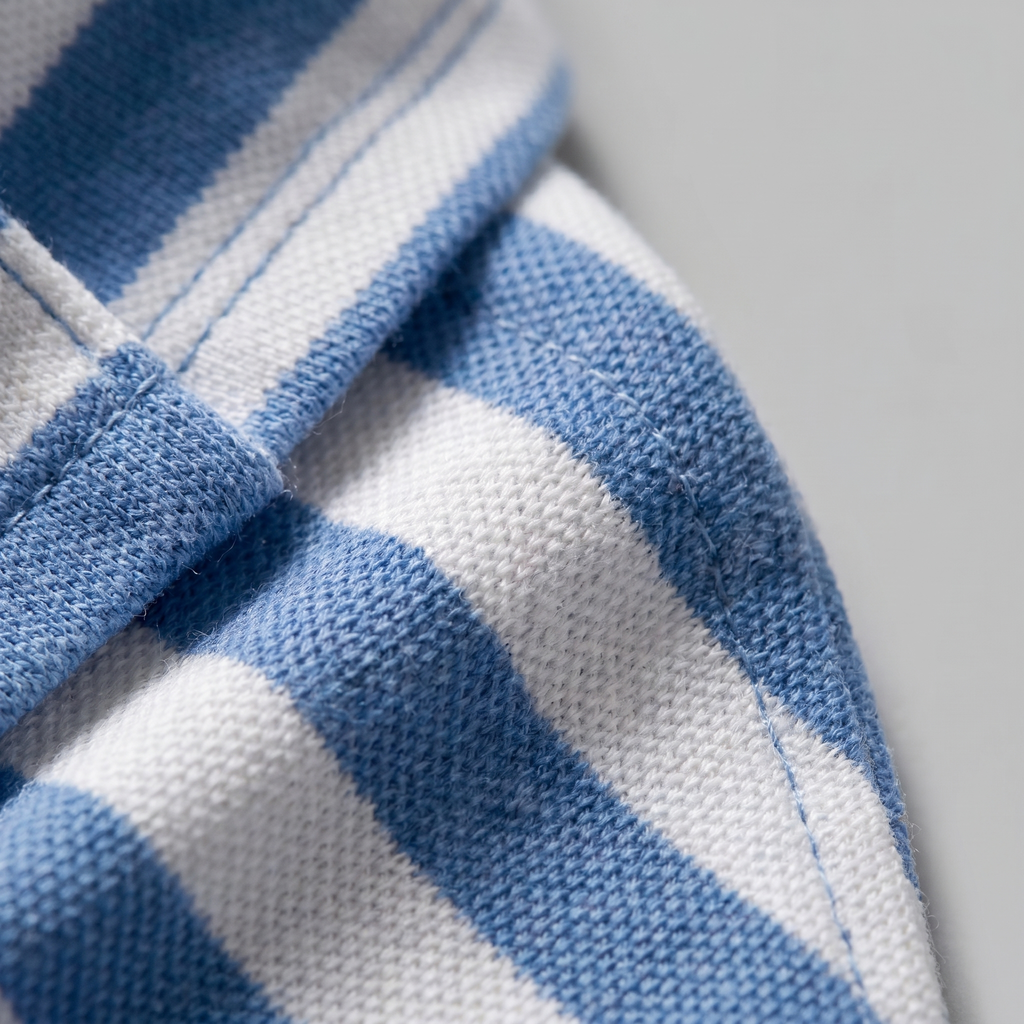 Refined Striped Short-Sleeve Polo