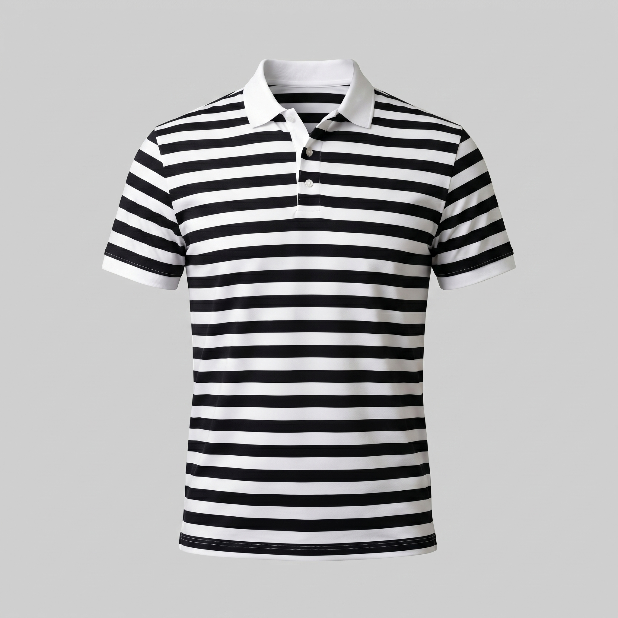 Refined Striped Short-Sleeve Polo