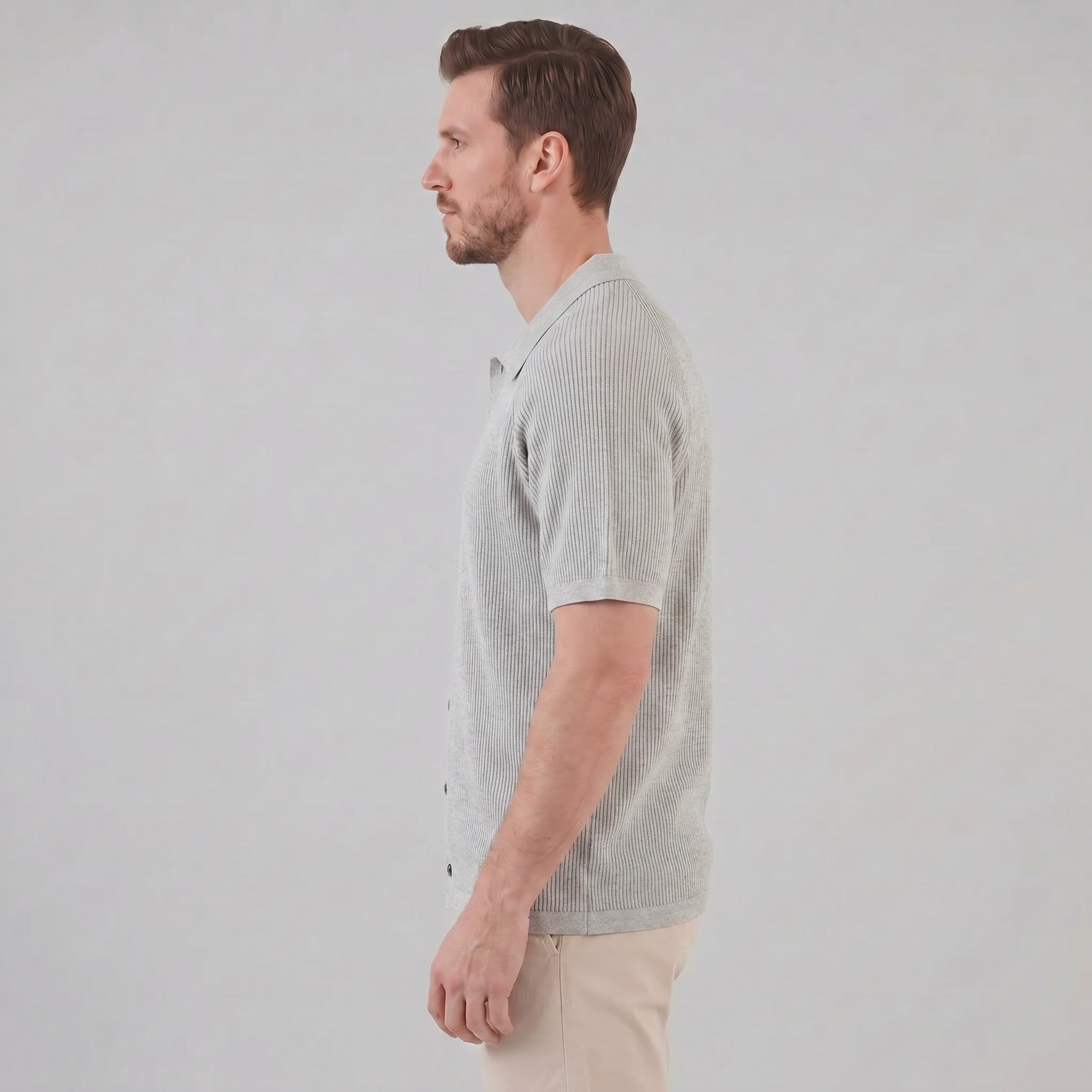 Timeless Long Sleeve Polo in Classic Navy