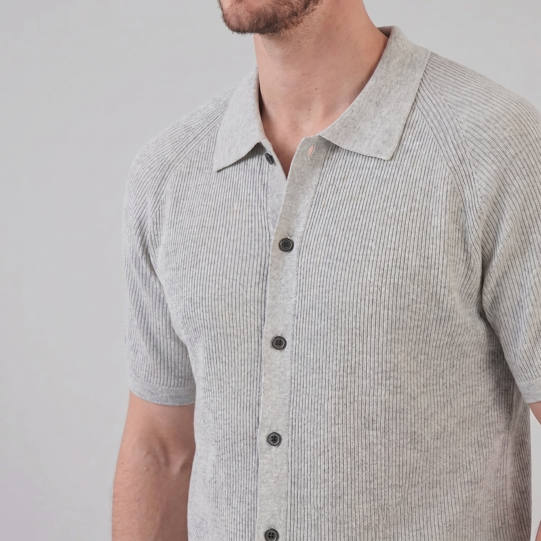 Timeless Long Sleeve Polo in Classic Navy