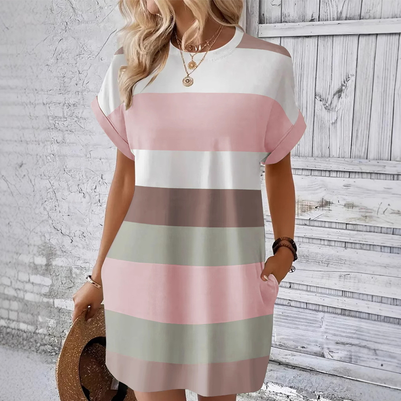 Elysian Silk Roundneck Dress
