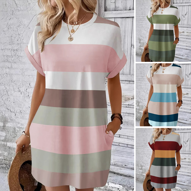 Elysian Silk Roundneck Dress