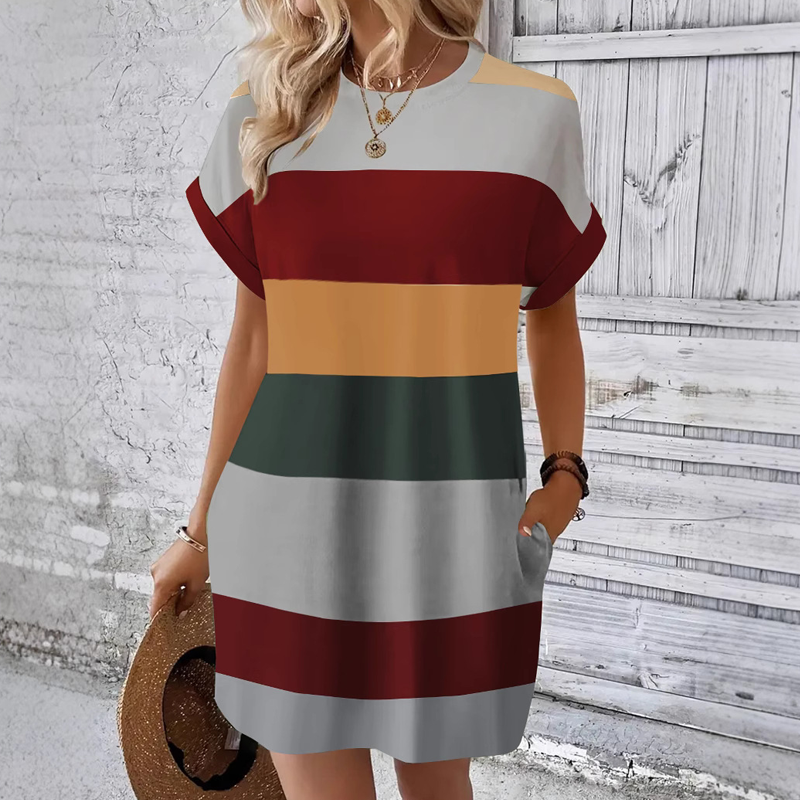 Elysian Silk Roundneck Dress