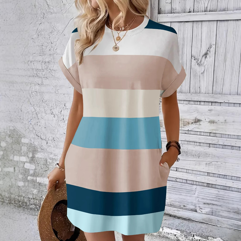Elysian Silk Roundneck Dress