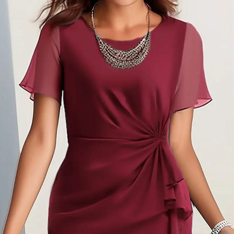Clarisse Silken Flowing Waist Dress