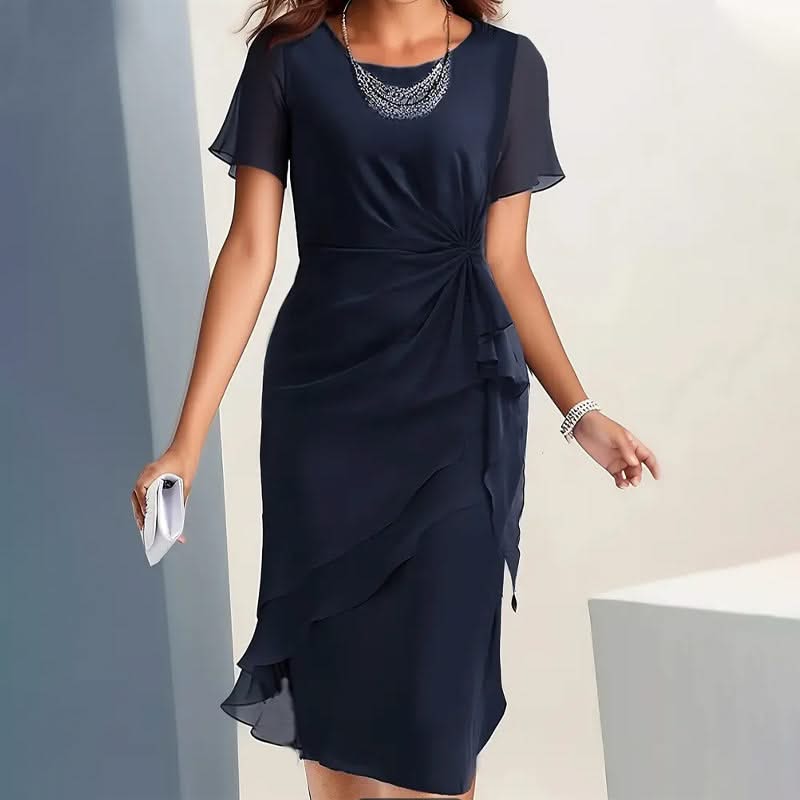 Clarisse Silken Flowing Waist Dress