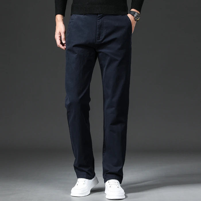 Slim Fit Stretch Chino in Classic Beige