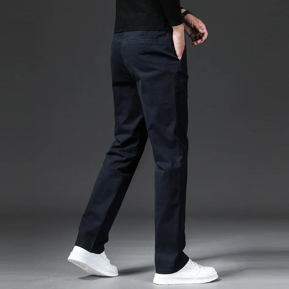 Slim Fit Stretch Chino in Classic Beige