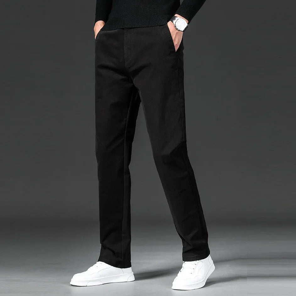 Slim Fit Stretch Chino in Classic Beige