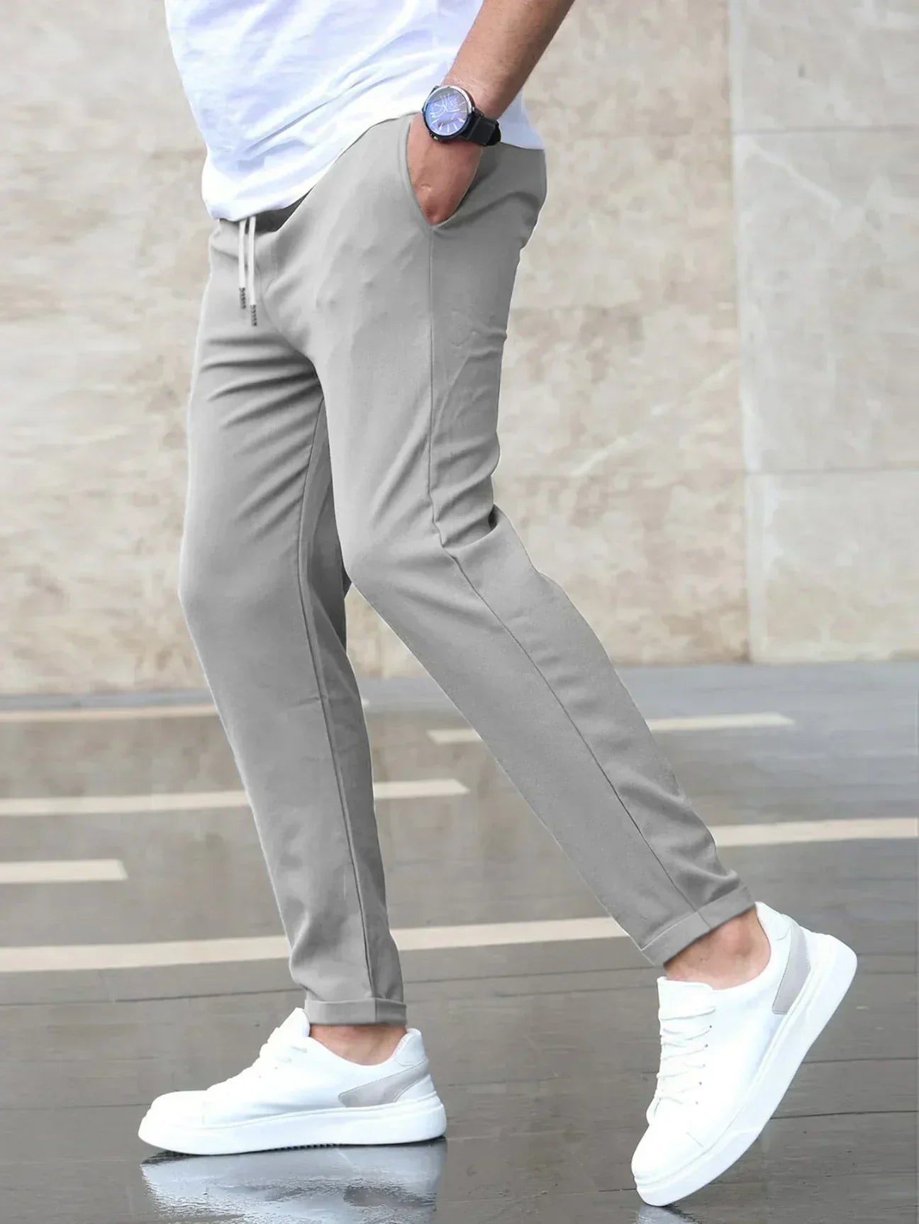 Refined Stretch Trousers for Gentlemen