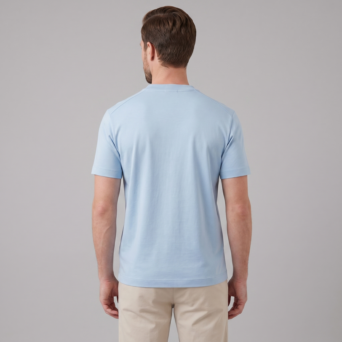 Cotton Crew Neck T-Shirt in Classic White
