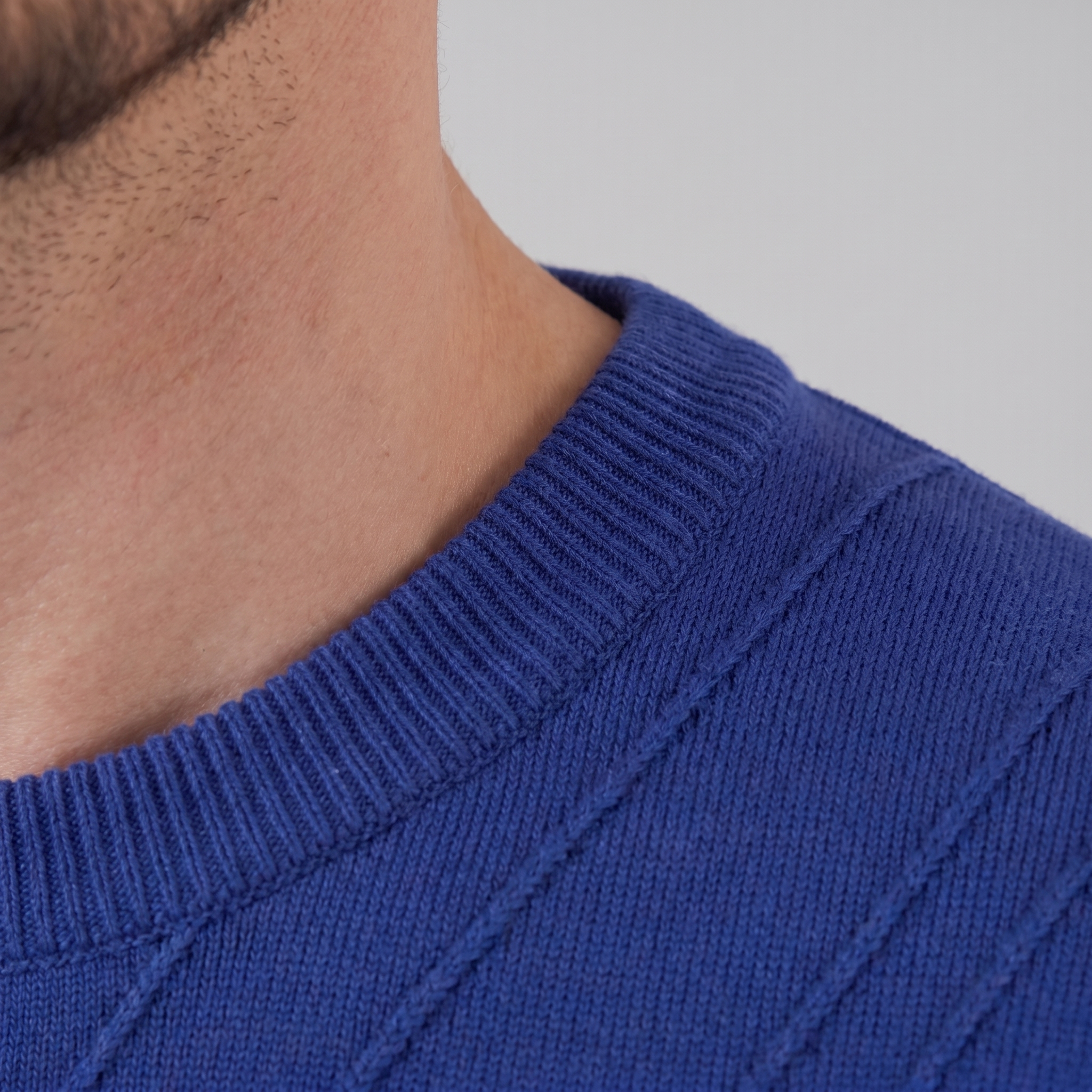 Textured Long Sleeve Crew Neck T-Shirt