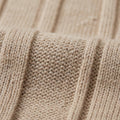 Ribbed Knit Long Sleeve T-Shirt in Classic Neutral