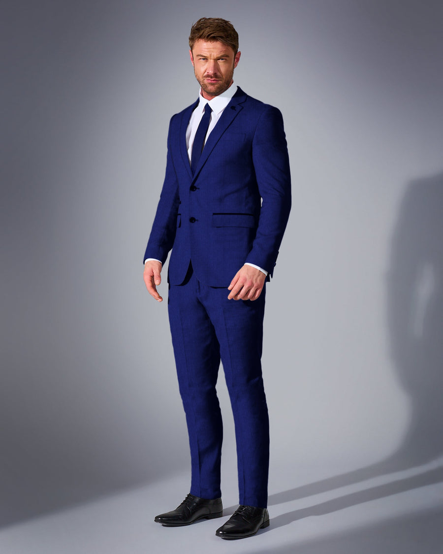 Textured Tailored Fit Stretch Blazer