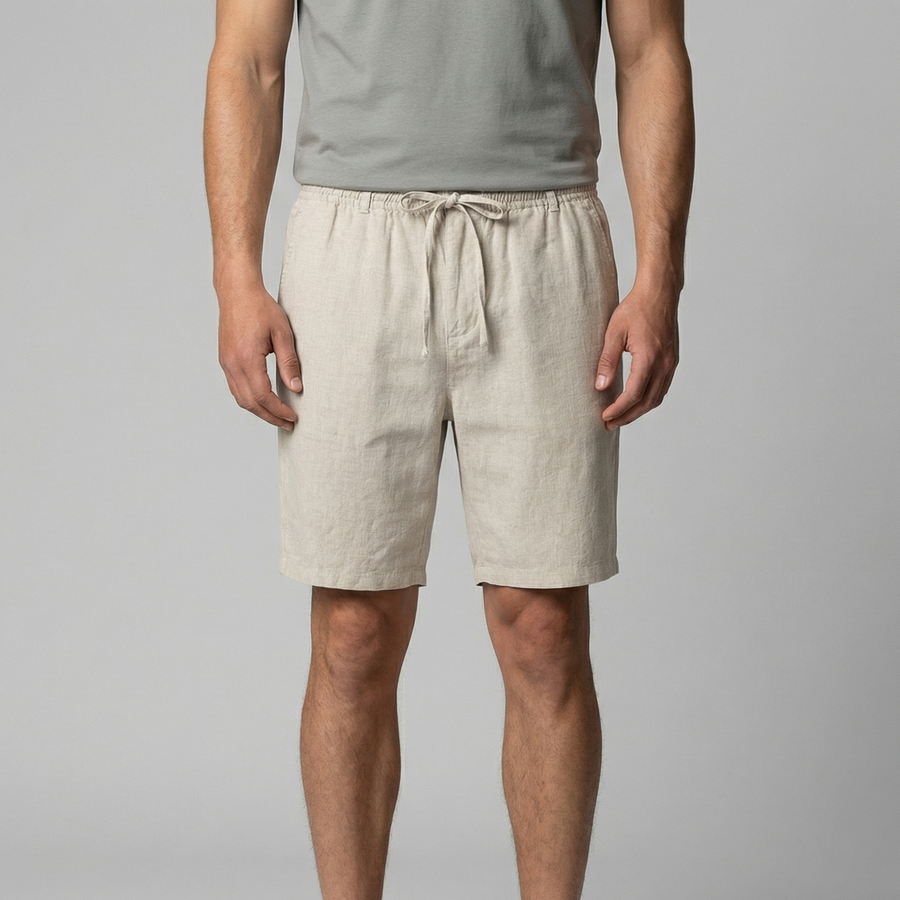 Men's Relaxed Fit Summer Shorts in Classic Beige
