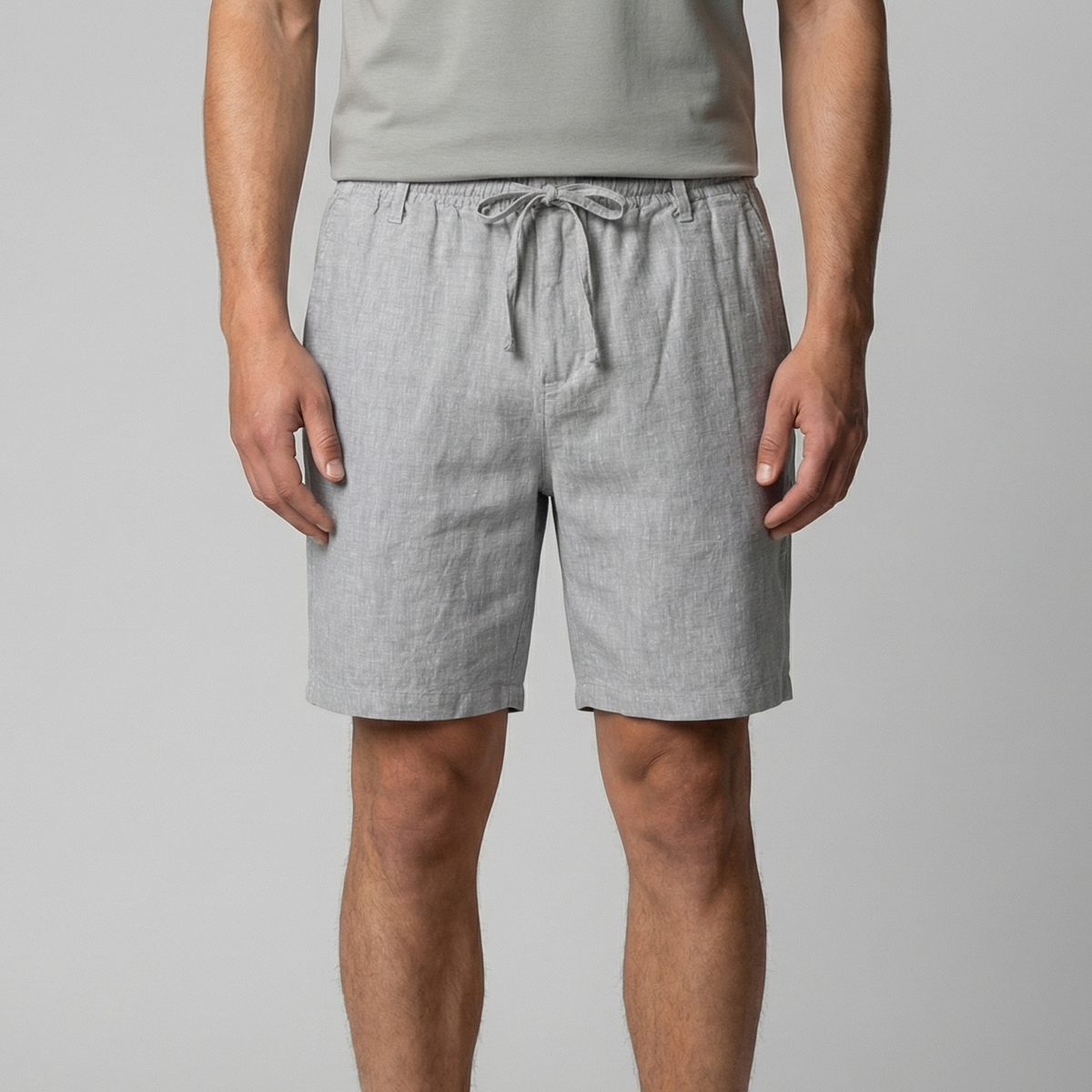 Men's Relaxed Fit Summer Shorts in Classic Beige