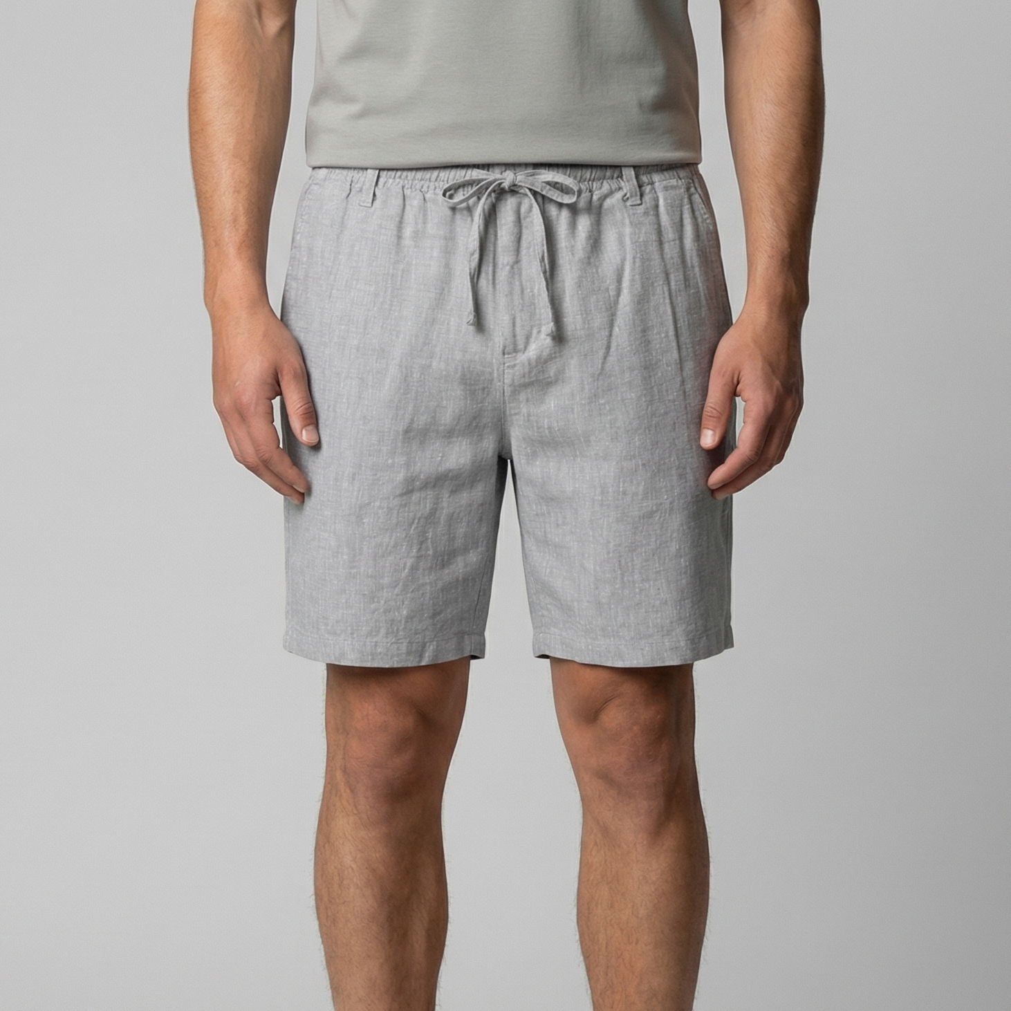 Men's Relaxed Fit Summer Shorts in Classic Beige