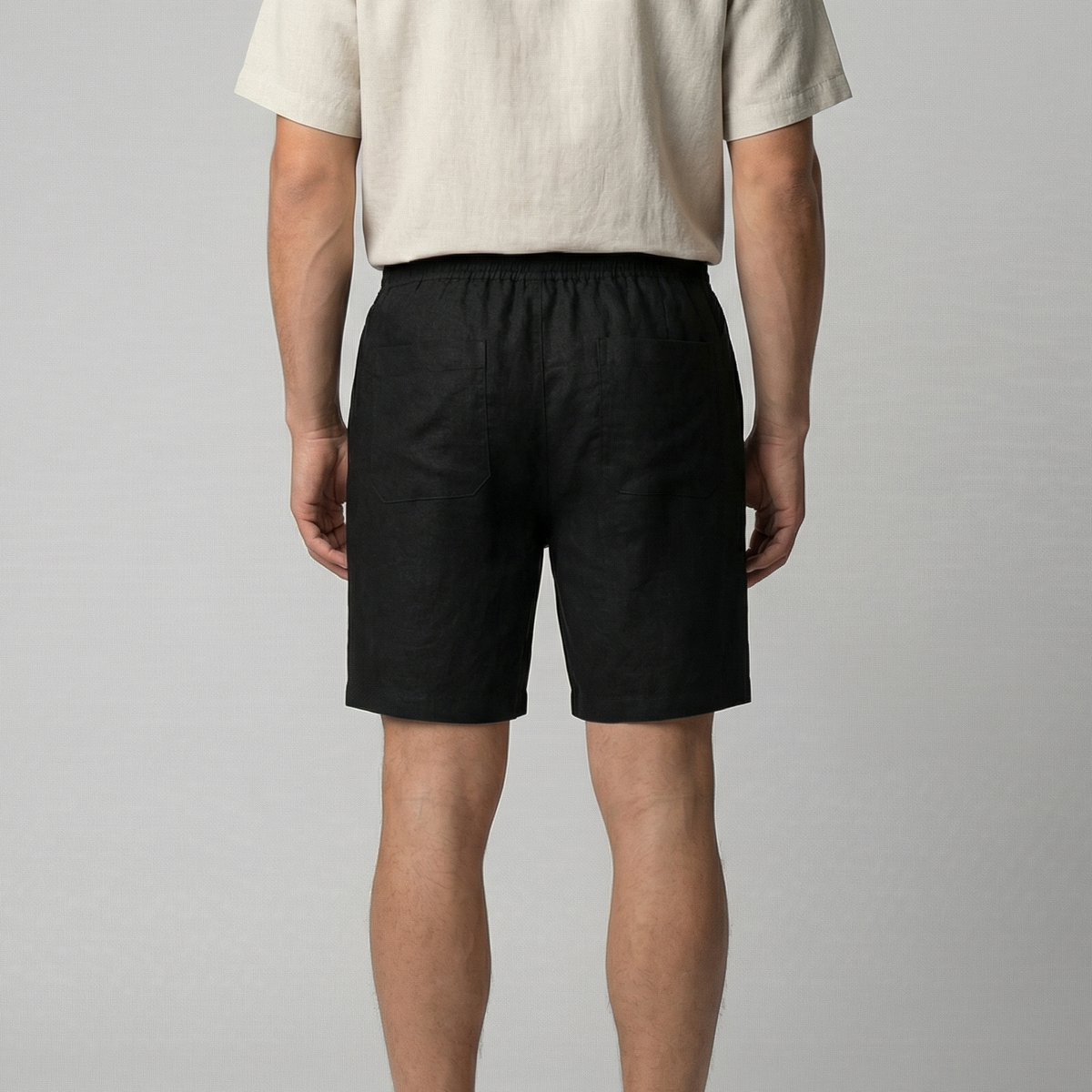 Men's Relaxed Fit Summer Shorts in Classic Beige