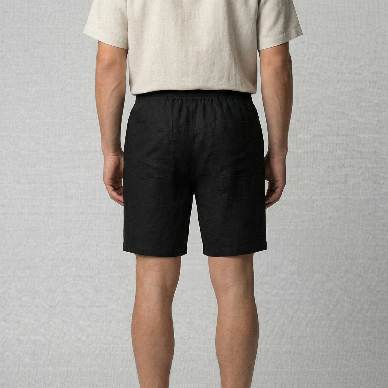 Men's Relaxed Fit Summer Shorts in Classic Beige