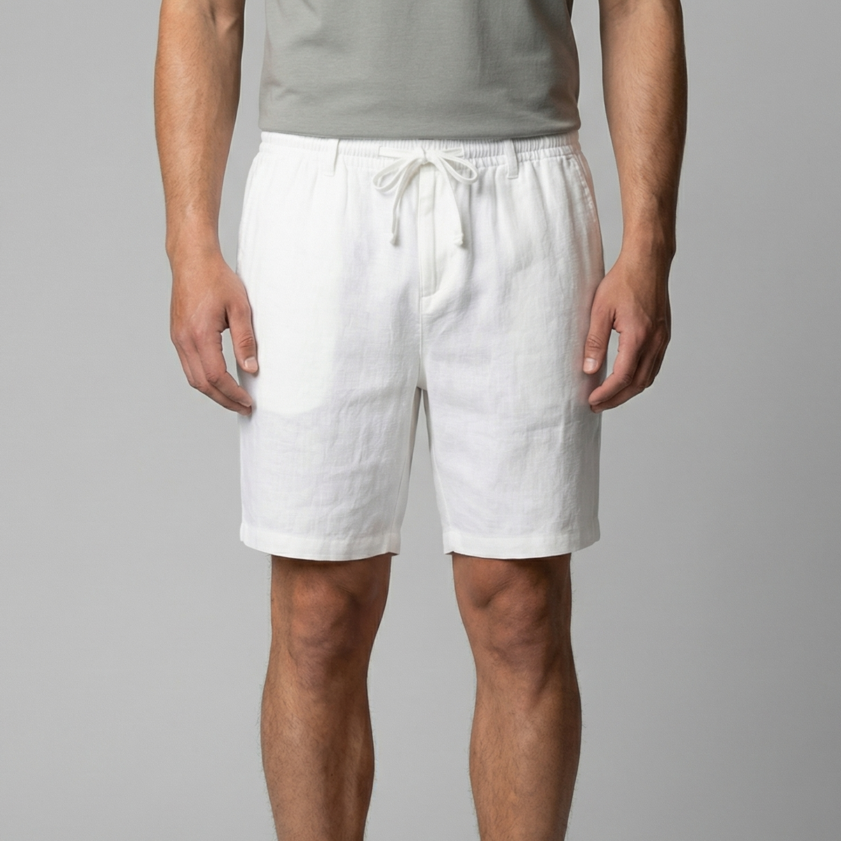 Men's Relaxed Fit Summer Shorts in Classic Beige
