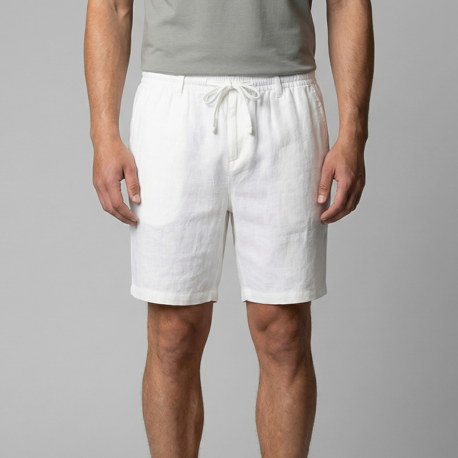 Men's Relaxed Fit Summer Shorts in Classic Beige