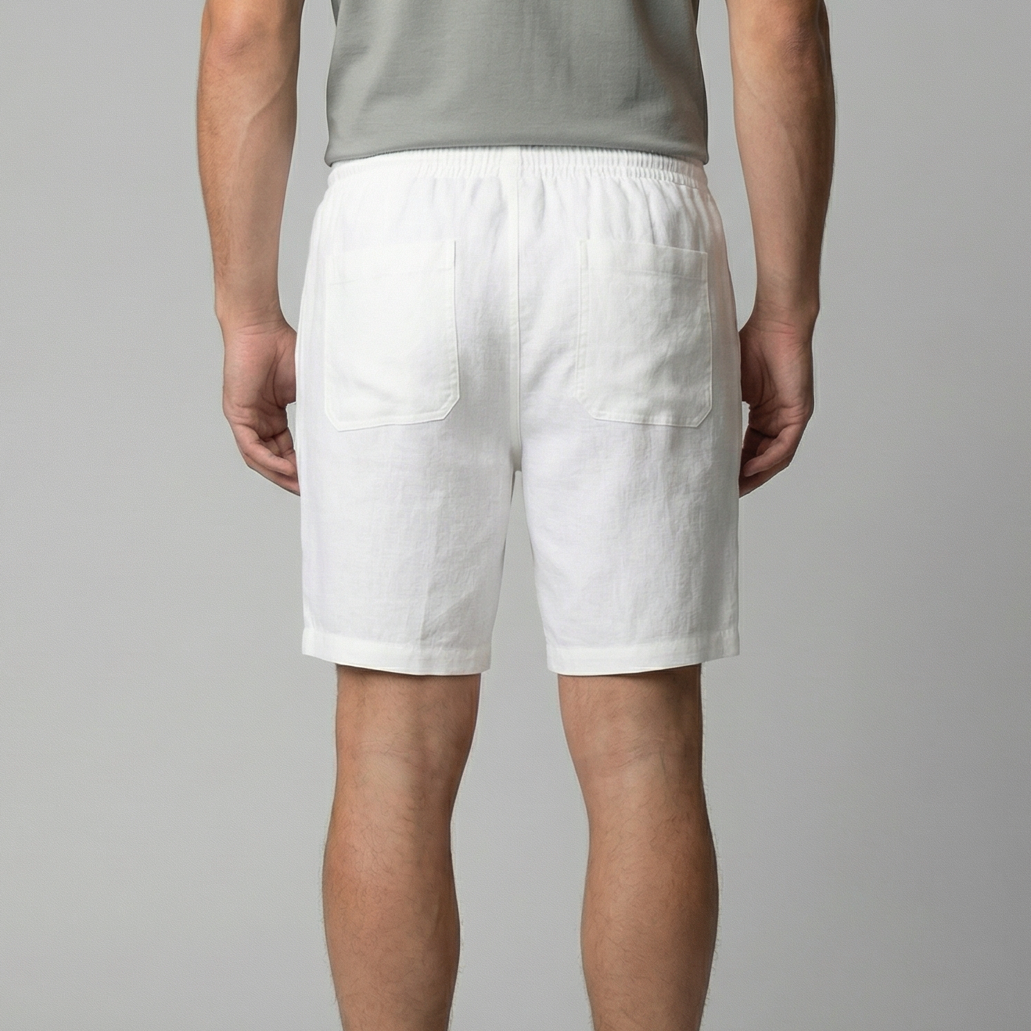 Men's Relaxed Fit Summer Shorts in Classic Beige